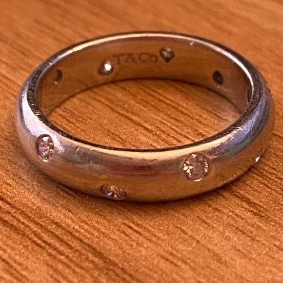 Tiffany & Co. platinum etoille diamond ring - Picture 5 of 11